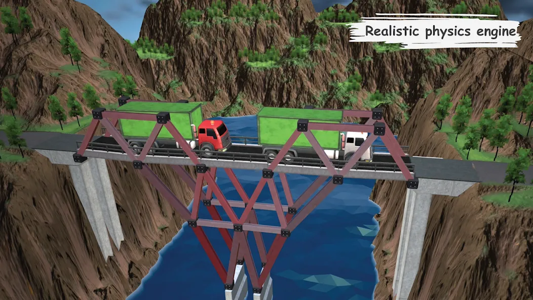 Bridgezz: Bridge Construction (Бриджзз)  [МОД Меню] Screenshot 4