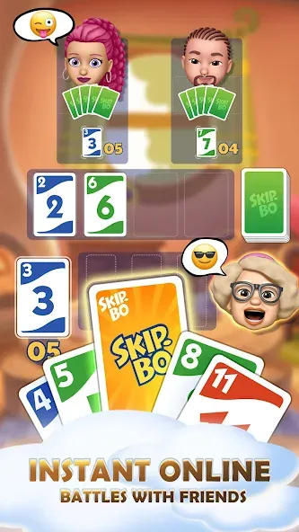 Skip-Bo (кип)  [МОД Много монет] Screenshot 2