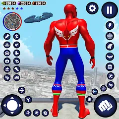 Взломанная Flying Superhero Robot Games (Флайинг Супергерой Робот Игры)  [МОД Unlocked] - последняя версия apk на Андроид