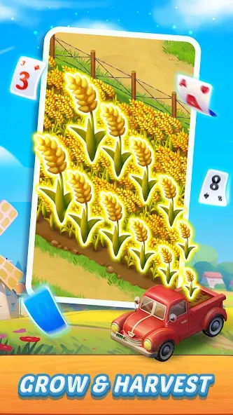 Solitaire Farm Adventure (Солитер)  [МОД Бесконечные монеты] Screenshot 5