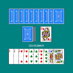 Взломанная Gin Rummy (Джин Рамми)  [МОД Mega Pack] - полная версия apk на Андроид