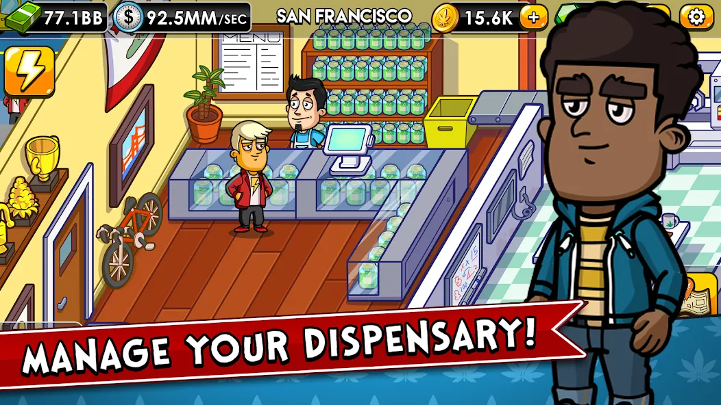 Weed Inc: Idle Tycoon (Уид Инк)  [МОД Menu] Screenshot 3