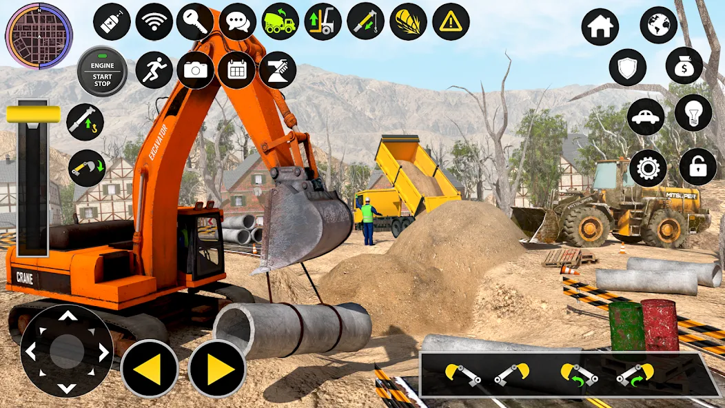 Construction Excavator Game 3D  [МОД Unlimited Money] Screenshot 1