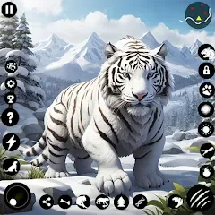 Arctic White Tiger Family Sim