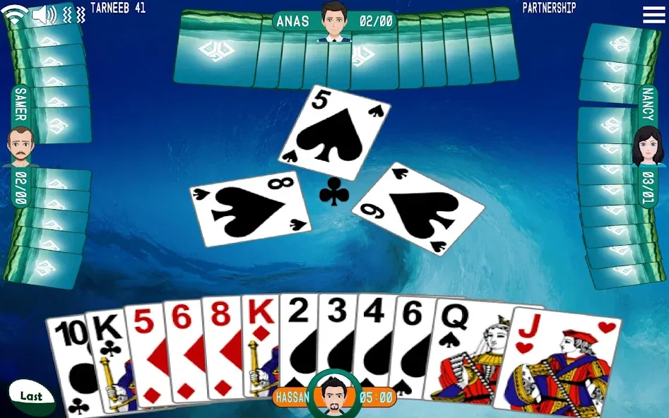 Golden Card Games Tarneeb Trix (Голден Кард Геймс Тарниб Трикс)  [МОД Бесконечные монеты] Screenshot 1