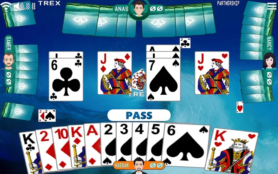 Golden Card Games Tarneeb Trix (Голден Кард Геймс Тарниб Трикс)  [МОД Бесконечные монеты] Screenshot 2