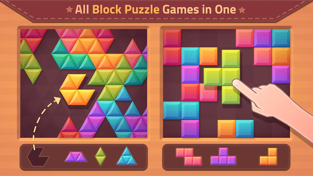 Triangles & Blocks (Полиблок)  [МОД Бесконечные деньги] Screenshot 1