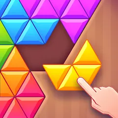 Скачать взломанную Triangles & Blocks (Полиблок)  [МОД Бесконечные деньги] - последняя версия apk на Андроид