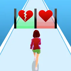 Взломанная Girl Run 3D - Fun Running Game (девушка бежит)  [МОД Unlocked] - последняя версия apk на Андроид