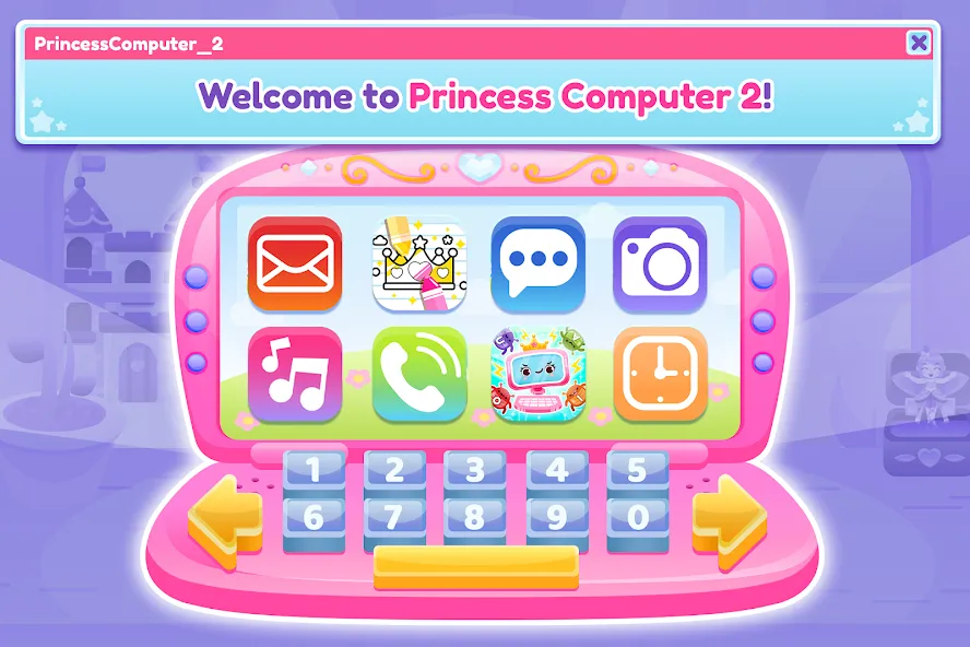 Princess Computer 2 Girl Games  [МОД Меню] Screenshot 5