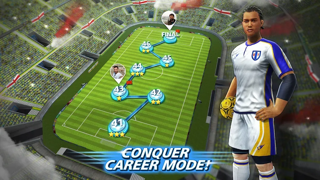 Football Strike: Online Soccer (Футбольный забастовка)  [МОД Menu] Screenshot 5