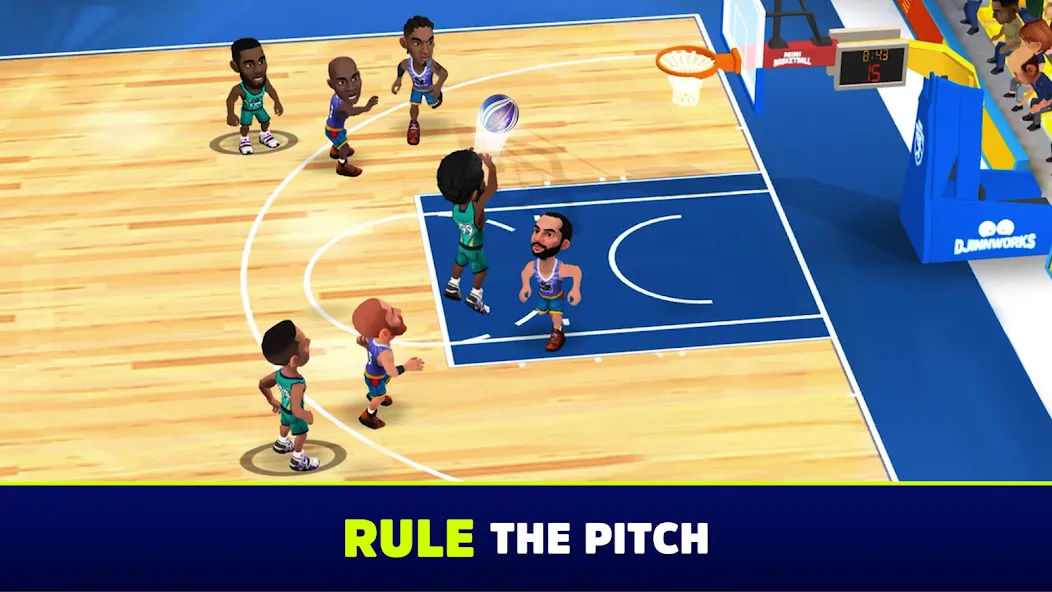 Mini Basketball (Мини баскетбол)  [МОД Много монет] Screenshot 2