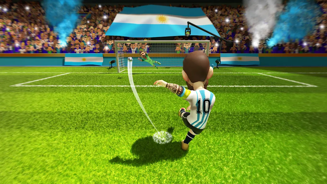 Mini Football - Mobile Soccer (Мини Футбол)  [МОД Unlimited Money] Screenshot 1