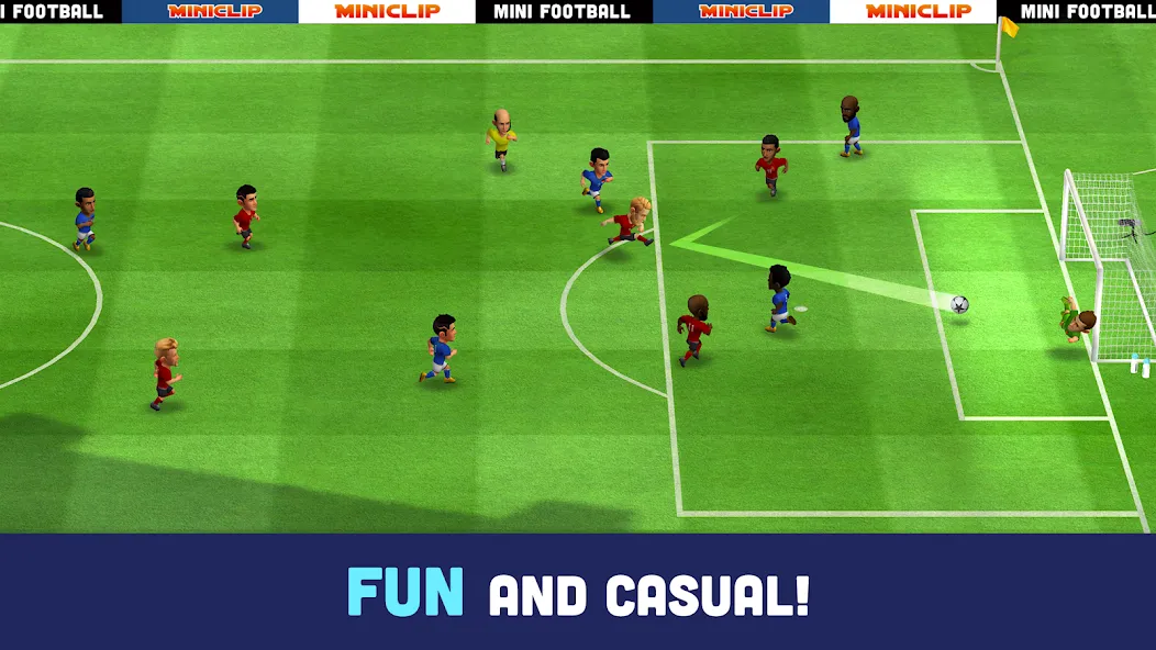 Mini Football - Mobile Soccer (Мини Футбол)  [МОД Unlimited Money] Screenshot 2