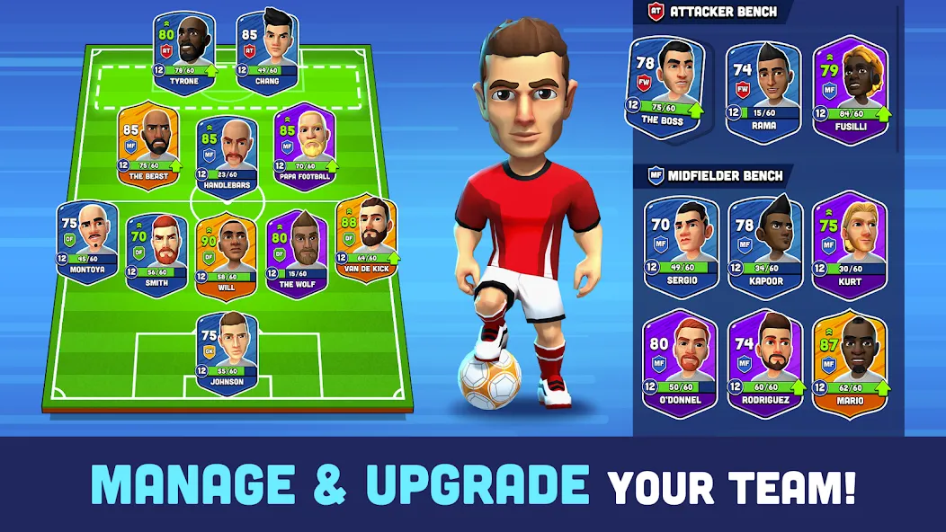 Mini Football - Mobile Soccer (Мини Футбол)  [МОД Unlimited Money] Screenshot 4