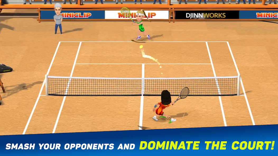 Mini Tennis: Perfect Smash (Мини Теннис)  [МОД Все открыто] Screenshot 2