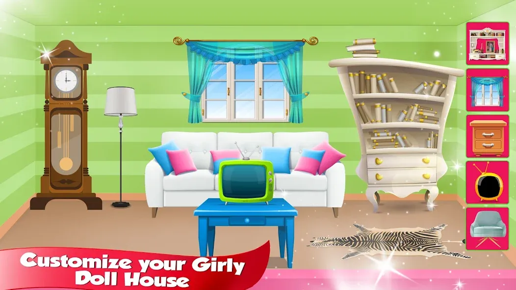 Girl Doll House Design & Clean  [МОД Unlimited Money] Screenshot 5