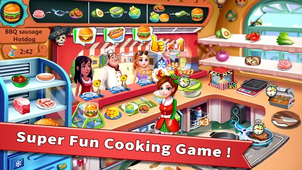 Rising Super Chef - Cook Fast (Райзинг Супер Шеф)  [МОД Menu] Screenshot 1