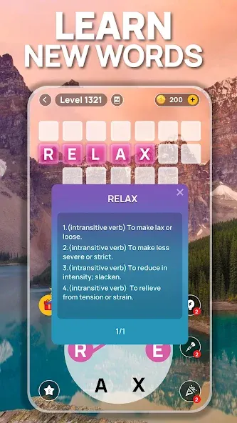 Word Scenery: Crossword (Ворд Трип)  [МОД Много монет] Screenshot 3