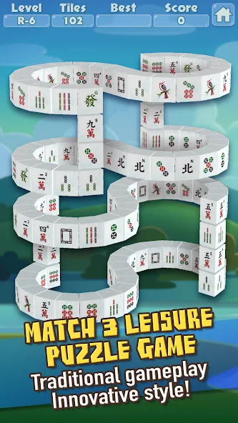 3D Mahjong Triple Tile Match (Маджонг Трипл Плит Матч)  [МОД Много денег] Screenshot 1