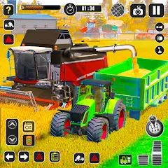 Скачать взлом Tractor Farming Game Harvester  [МОД Бесконечные деньги] - полная версия apk на Андроид