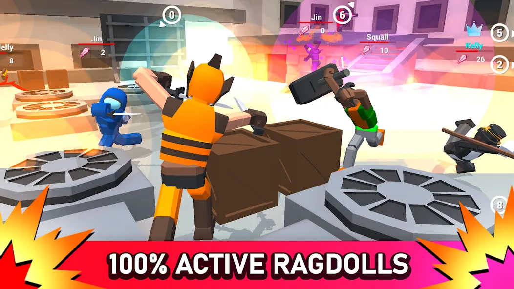 Smashgrounds.io: Ragdoll Arena  [МОД Mega Pack] Screenshot 1