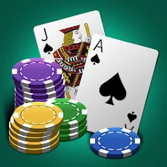 Взлом World Blackjack King  [МОД Бесконечные монеты] - полная версия apk на Андроид