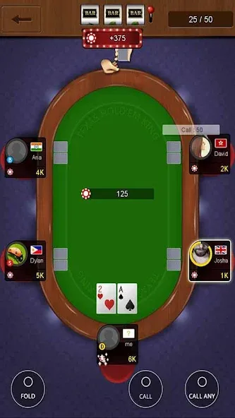 Texas holdem poker king  [МОД Меню] Screenshot 4