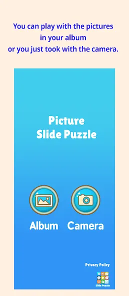 Slide Puzzle with your photo (Слайдпазл с вашим фото)  [МОД Много денег] Screenshot 2