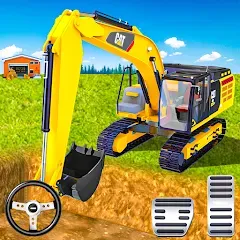 Взломанная Heavy Construction Simulator  [МОД Все открыто] - стабильная версия apk на Андроид