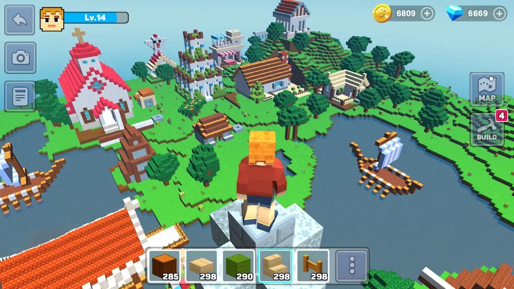 MiniCraft: Blocky Craft 2024 (МиниКрафт)  [МОД Бесконечные деньги] Screenshot 1