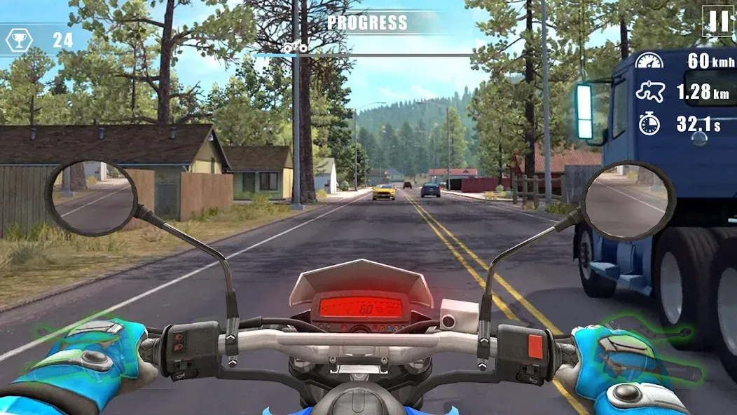 Moto Bike Race : Driving Car (Мото Байк Рейс)  [МОД Все открыто] Screenshot 1