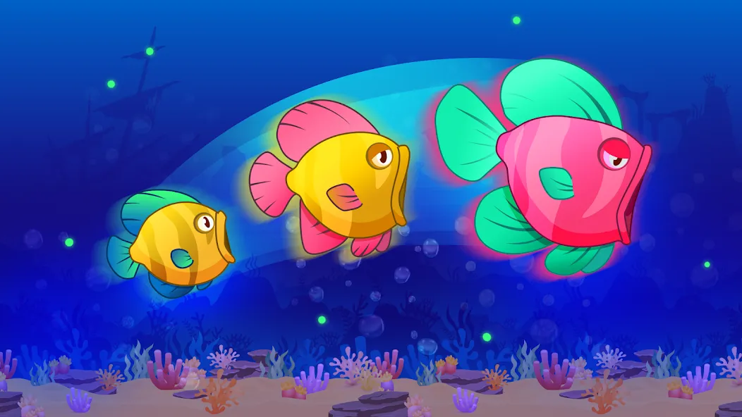 Eat Fish.IO : Fish Battle  [МОД Много монет] Screenshot 2