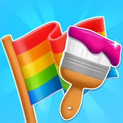 Скачать взломанную Flag Painters (Флаг Пэйнтерс)  [МОД Unlimited Money] - последняя версия apk на Андроид