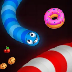 Скачать взломанную Snake vs Worms: Fun .io Zone  [МОД Все открыто] - последняя версия apk на Андроид