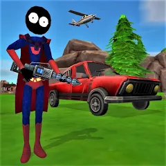 Взломанная Stick Superhero  [МОД Бесконечные деньги] - стабильная версия apk на Андроид