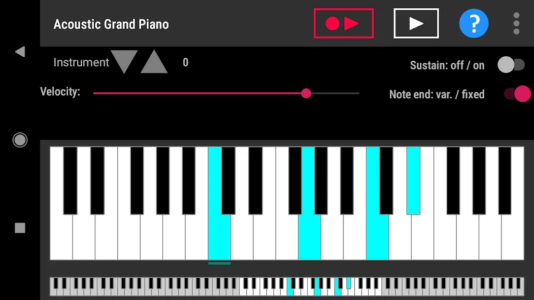 Simple piano with recorder (Симпл пиано с рекордером)  [МОД Бесконечные монеты] Screenshot 1