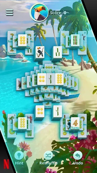 NETFLIX Mahjong Solitaire (НЕТФЛИКС)  [МОД Unlimited Money] Screenshot 3