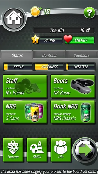 New Star Soccer (Нью Стар Соккер)  [МОД Menu] Screenshot 4