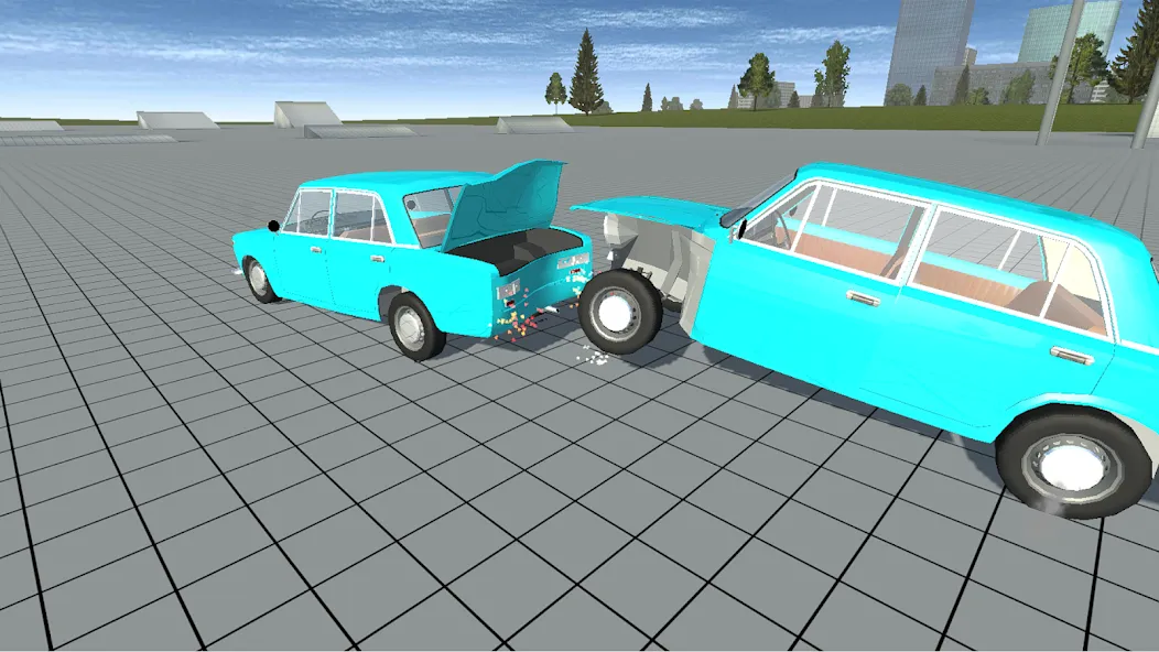 Simple Car Crash Physics Sim (Симулятор физики простого автомобильного столкновения)  [МОД Меню] Screenshot 4