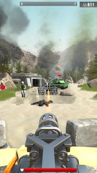 Infantry Attack: War 3D FPS (Инфантерийская атака)  [МОД Много монет] Screenshot 2