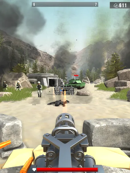 Infantry Attack: War 3D FPS (Инфантерийская атака)  [МОД Много монет] Screenshot 5