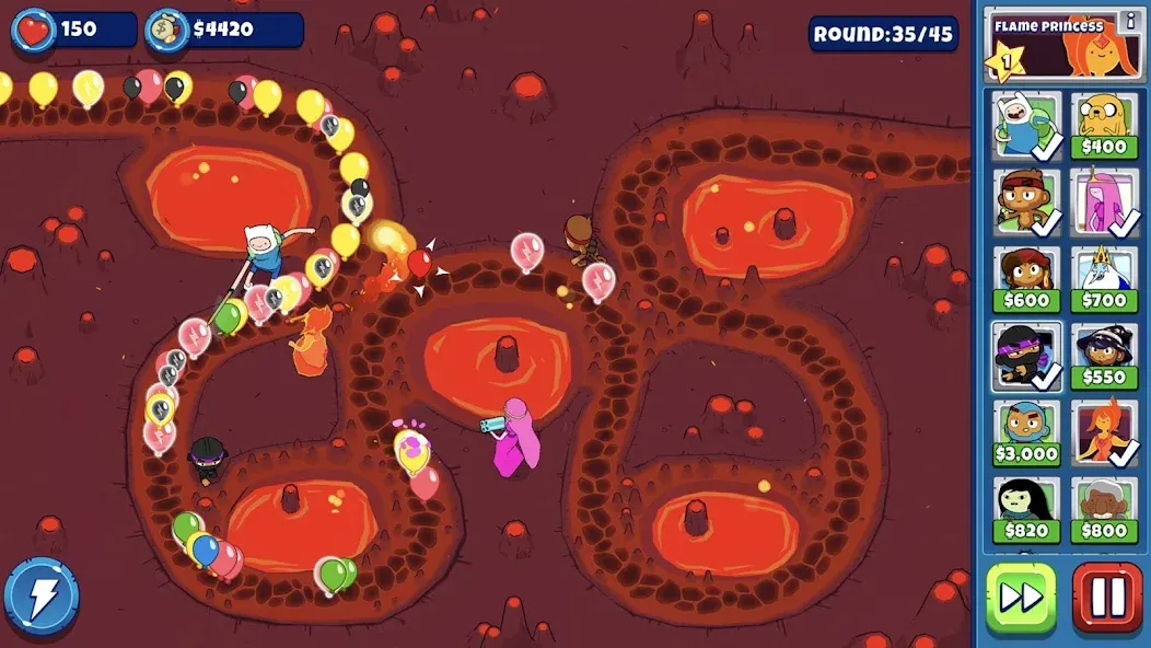 Bloons Adventure Time TD (Блунс Приключения Времени ТД)  [МОД Бесконечные деньги] Screenshot 4