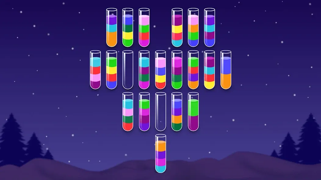 Color Water Sort Wooden Puzzle (Цвет воды Сорт Вуди Пазл)  [МОД Все открыто] Screenshot 3