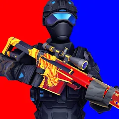 Скачать взломанную POLYWAR: 3D FPS online shooter (ПОЛИВАР)  [МОД Все открыто] - стабильная версия apk на Андроид