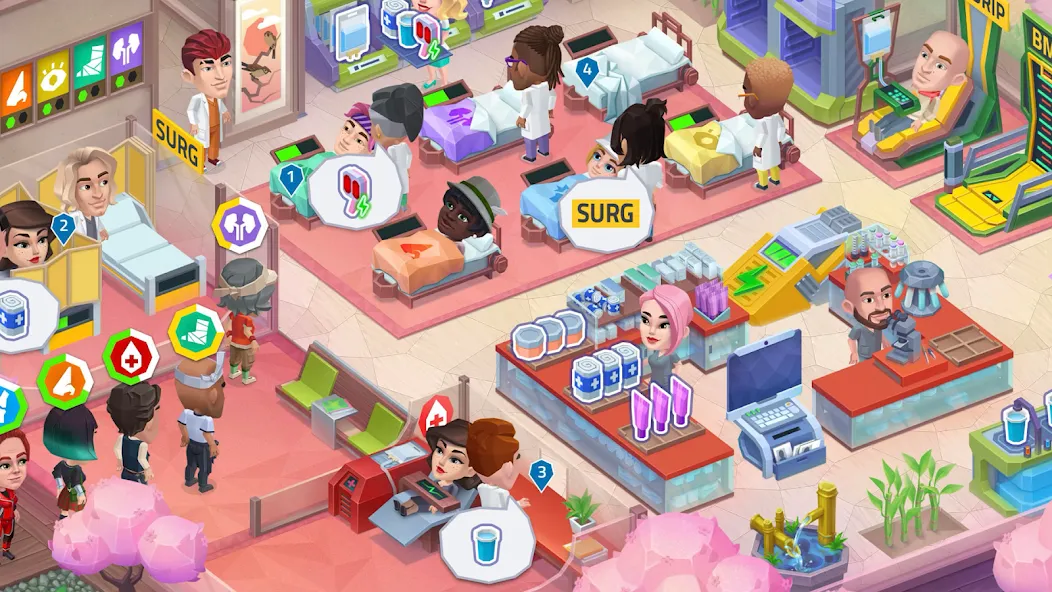 Happy Clinic: Hospital Game  [МОД Бесконечные монеты] Screenshot 5