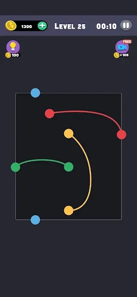 Same Color: Connect Two Dots (Сейм Колор Дот)  [МОД Много денег] Screenshot 2