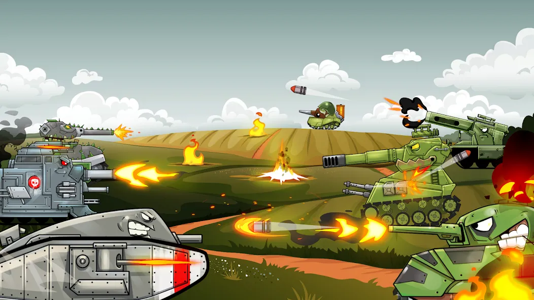 Merge Master Tanks: Tank wars (Мерж Танки)  [МОД Unlimited Money] Screenshot 2