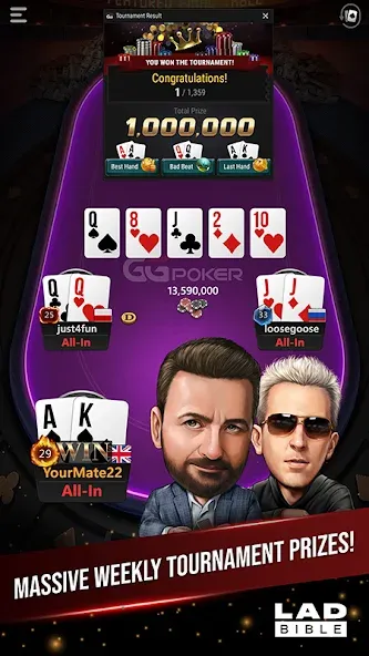 GGPoker UK - Real Online Poker (Покер Великобритания)  [МОД Menu] Screenshot 1