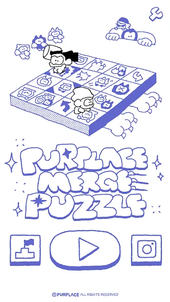 PURPLACE Merge Puzzle (Парплейс Мрдж Паззл)  [МОД Много монет] Screenshot 1